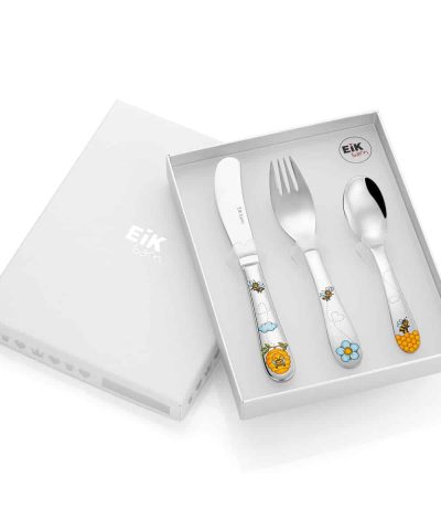 Alternative view of EIK Barn - Bizzi stålbestikk, 3 deler