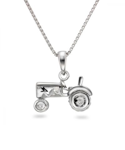 Pia & Per - Halskjede i sølv - Traktor