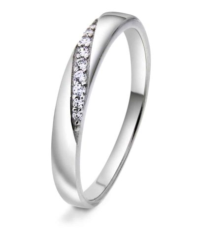 Ring sølv cz