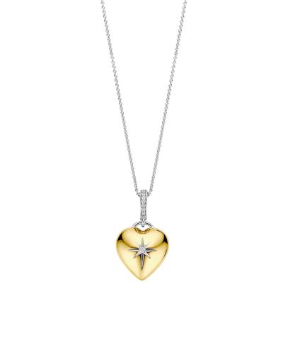Ti Sento Heart Necklace with pendant