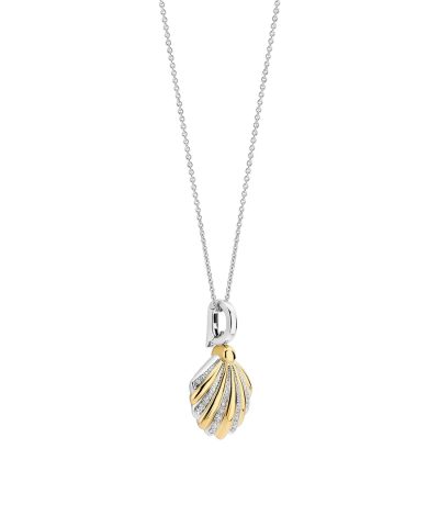 Alternative view of Ti Sento Shell Necklace with pendant