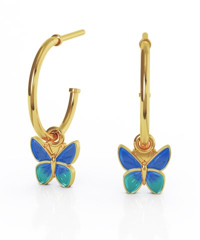 Liv - Kreol m/Sommerfugl. Blå