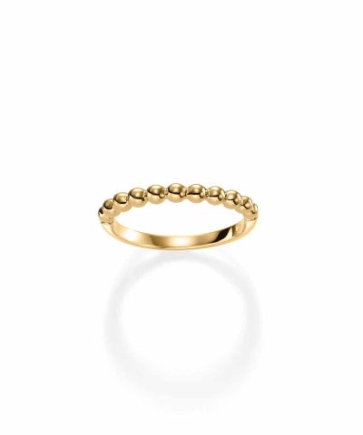 Nora Mørk by Gulldia. Forgylt ring i sølv