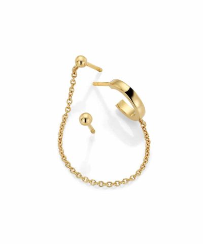 Nora Mørk by Gulldia Forgylt ørepynt i sølv