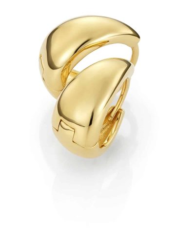 Nora Mørk by Gulldia Forgylte øreringer i sølv