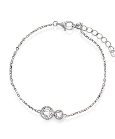 Armbånd i sølv med zirkonia