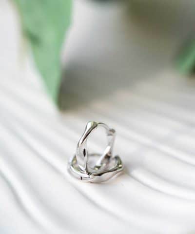 Alternative view of Øreringer i sølv