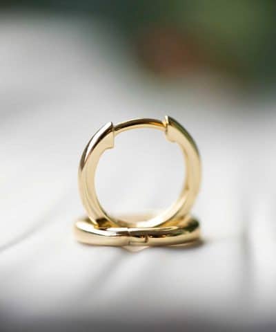 Alternative view of Øreringer i sølv 15 mm