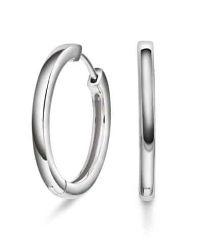 Øreringer i sølv 20 mm