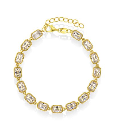 Armbånd i sølv med zirkonia