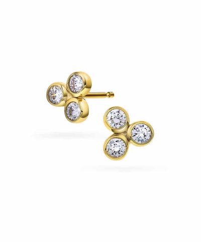 Øredobber i sølv med zirkonia