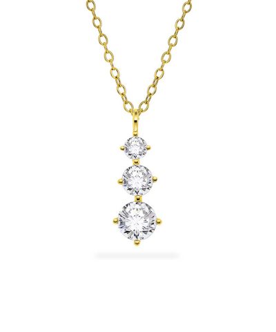 Smykke i sølv med blank zirkonia