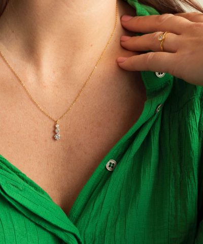 Alternative view of Smykke i sølv med blank zirkonia