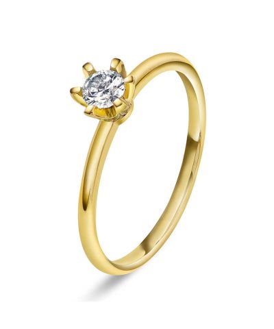 Vida ring i gull med dia 0,25 ct TWSI