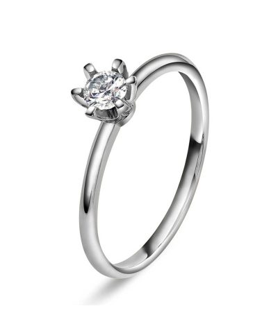 Vida ring i gull med dia 0,25 ct TWSI