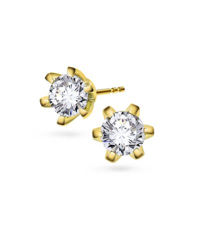 Vida øredobber i gull m/dia 0,60 ct TWSI