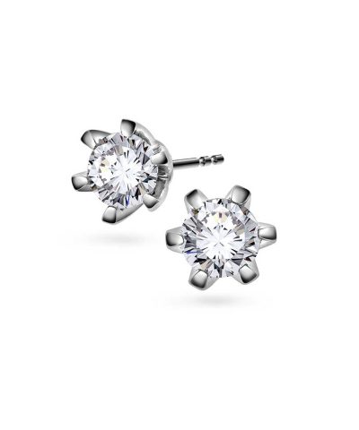 Vida øredobber i gull m/dia 0,60 ct TWSI