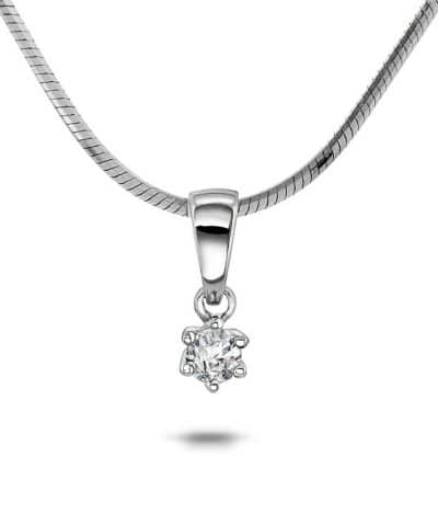 Ingrid anheng i hvitt gull med diamant 0.05ct WSI