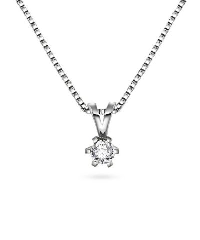 Vida anheng i gull m/dia 0,10 ct TWSI