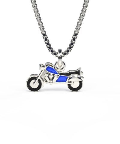 Pia&Per MOTORSYKKEL ANH. BLÅ/SORT