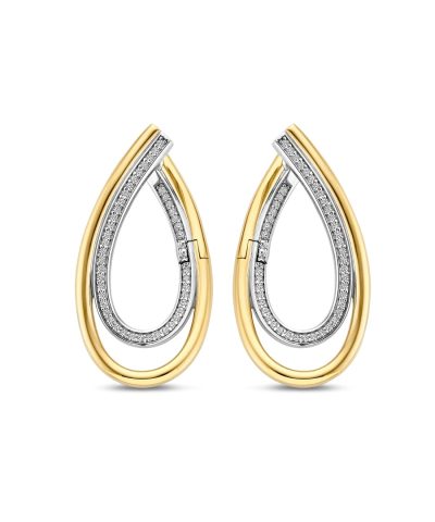 Alternative view of Ti Sento Organic Zirconia Earrings