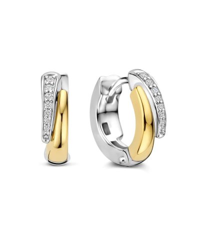 Ti Sento Zirconia Layered Hoops