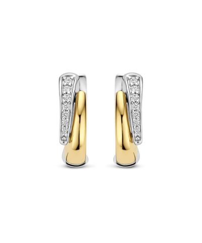 Alternative view of Ti Sento Zirconia Layered Hoops