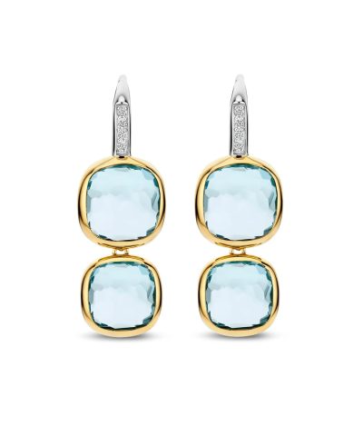 Alternative view of Ti Sento Double Cushion Earrings