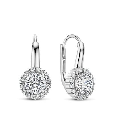 Ti Sento Classic Round Zirconia Hoops