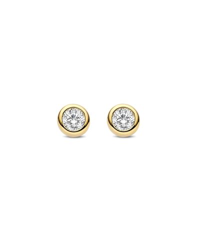 Alternative view of Ti Sento Classic Round Zirconia Earstuds