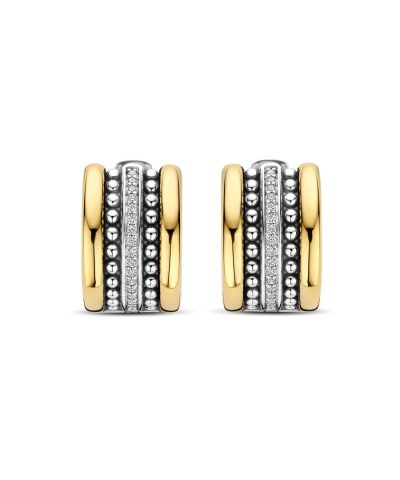 Alternative view of Ti Sento Gold Structure Hoops