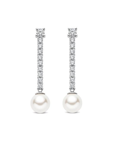 Alternative view of Ti Sento Drop Zirconia Pearl Earrings