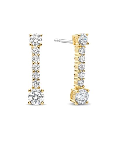 Ti Sento Long Zirconia Earrings