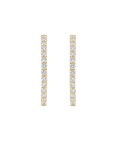 Alternative view of Ti Sento Tennis Oversized Hoops 25,5mm