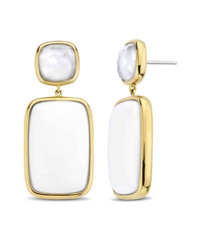 Ti Sento - Milano Agat stone and pearl earrings 7876WA