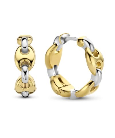 Ti Sento - Milano coffee bean hoops 7877SY