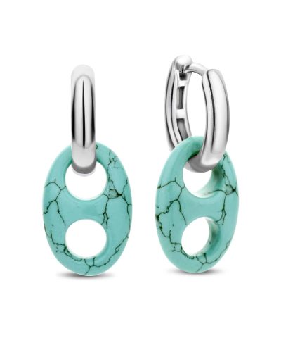 Ti Sento - Milano turquoise coffee bean earrings 7879TQ