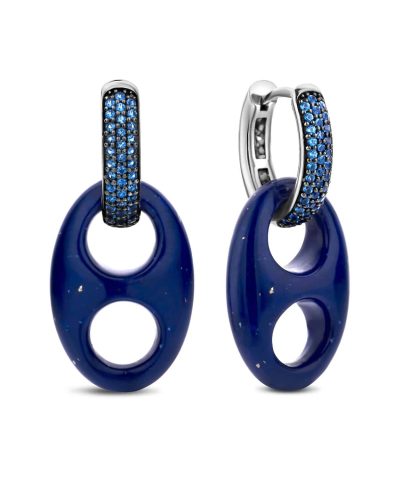 Ti Sento - Milano lapis coffee bean earrings 7880BL