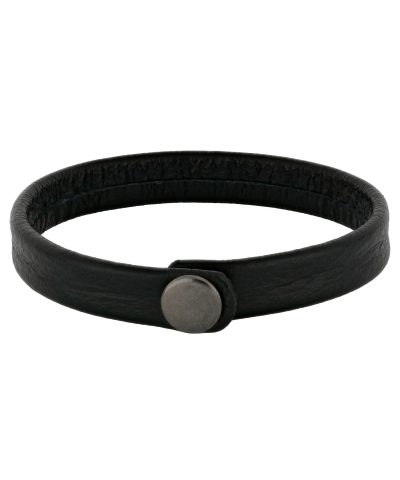 SON armbånd sort kalveskinn 21cm 12mm