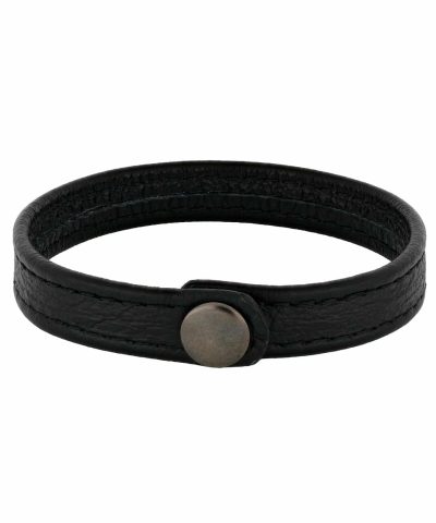 SON armbånd sort kalveskinn 23cm 12mm