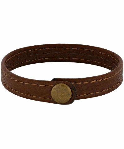 SON armbånd brun kalveskinn 19cm 12mm