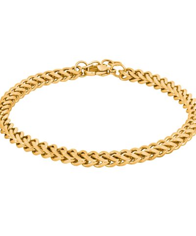 SON armbånd steel IP gold blank 18+2cm