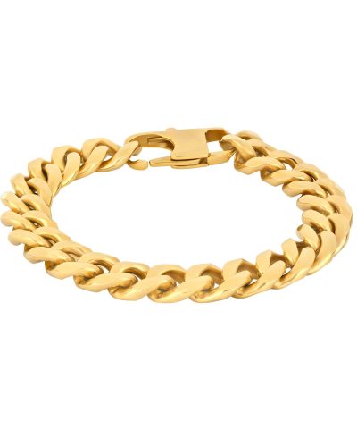 SON armbånd steel IP gold blank 23cm