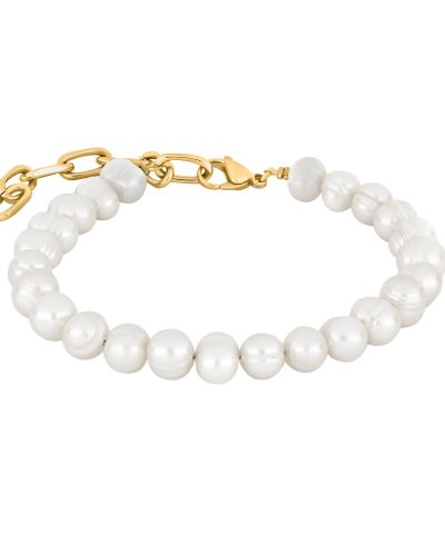 SON armbånd steel IP gold + FWP 23cm