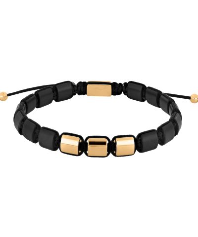 SON armbånd steel IP gold square