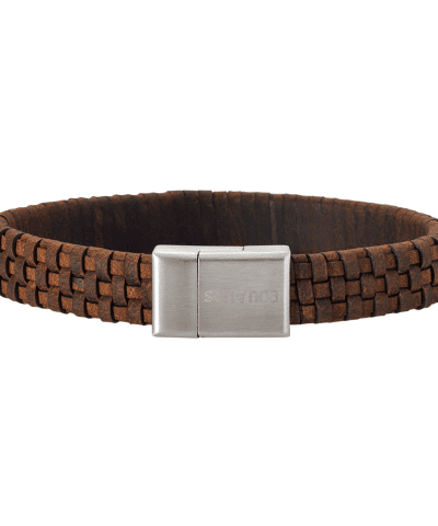 SON armbånd brun kalveskinn 21cm 12mm