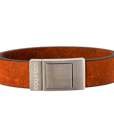 SON armbånd brun kalveskinn 21cm 18mm