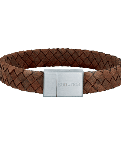 SON armbånd brun kalveskinn 23cm 12mm