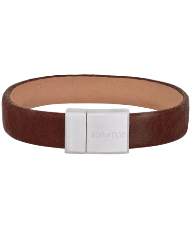 SON armbånd brun kalveskinn 21cm 12mm