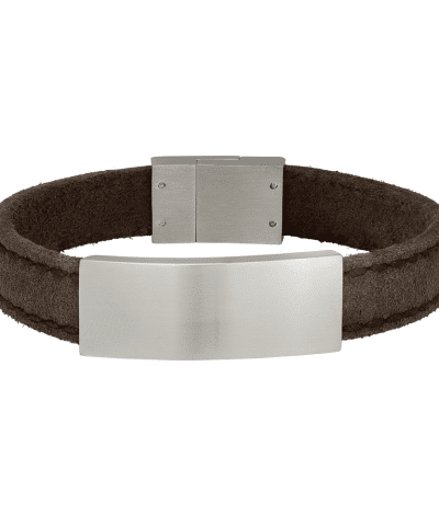 SON armbånd mørkebrun kalveskinn 21cm 12mm